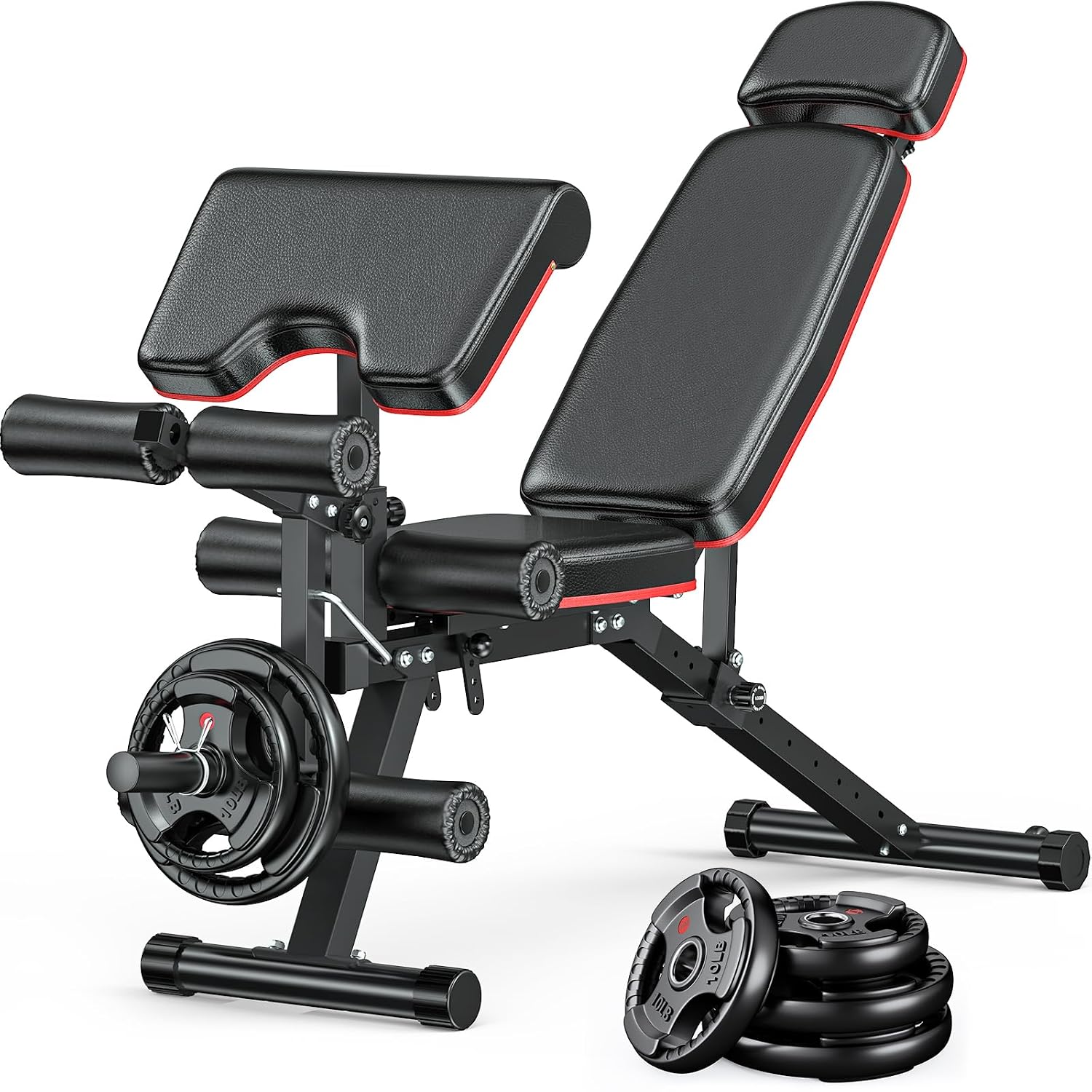 Home Gym Leg Extension - Panca Regolabile con Estensione Gambe e