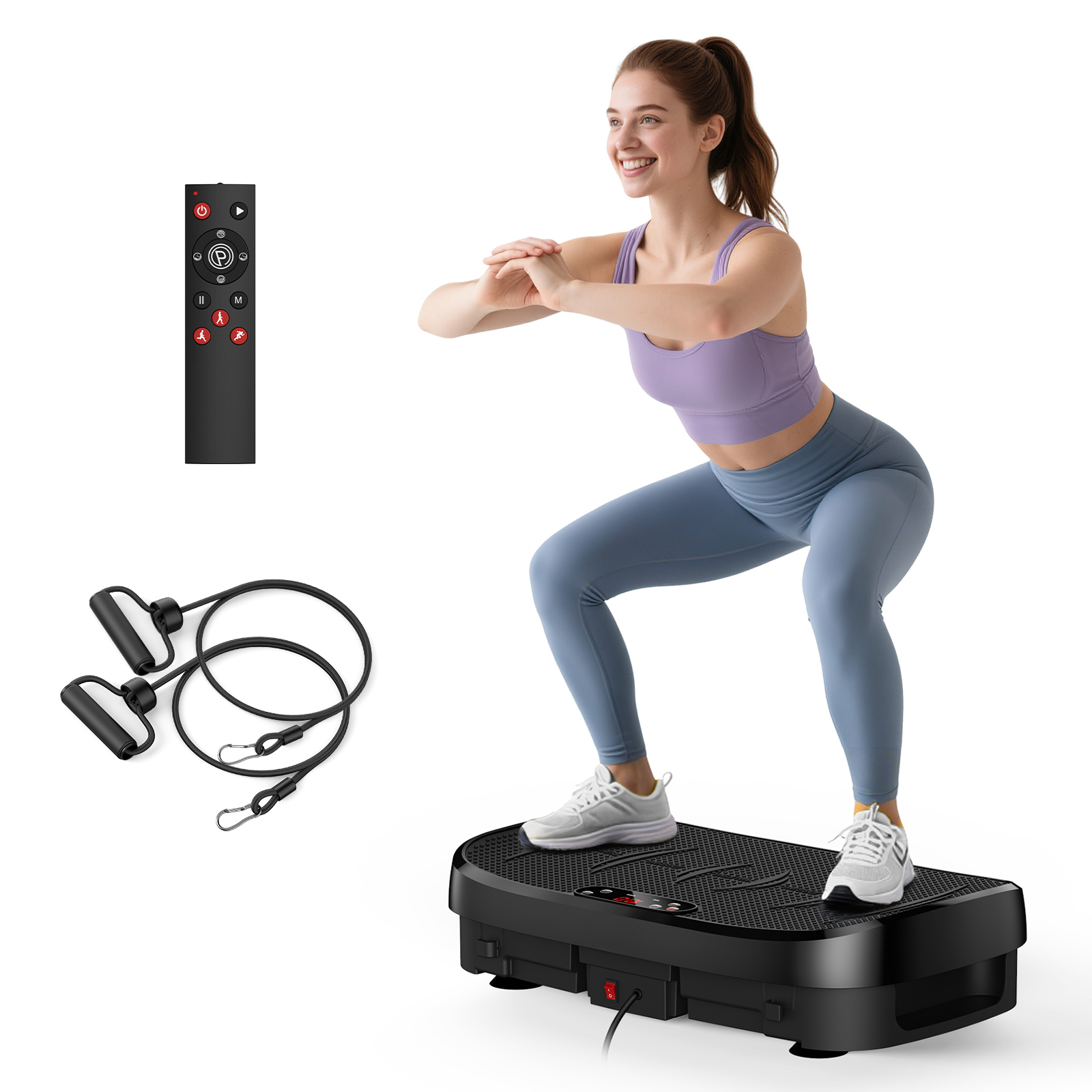 Home Gym Leg Extension - Piattaforma Vibrante per Bruciare Grassi, 120