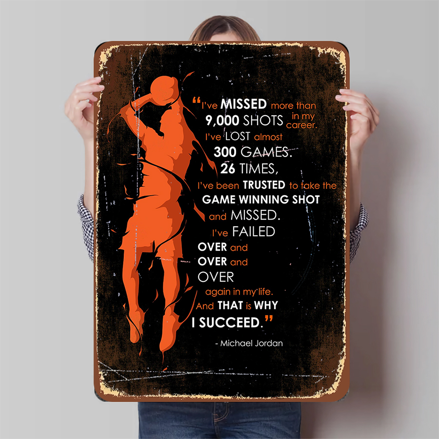 Home Gym Quotes - Michael Jordan Citazione ispiratrice Arte da