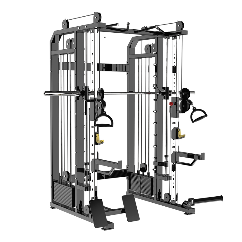 Home Gym Cable Machine With Weight Stack - Macchina Multifunzione Smith Bird Rack per