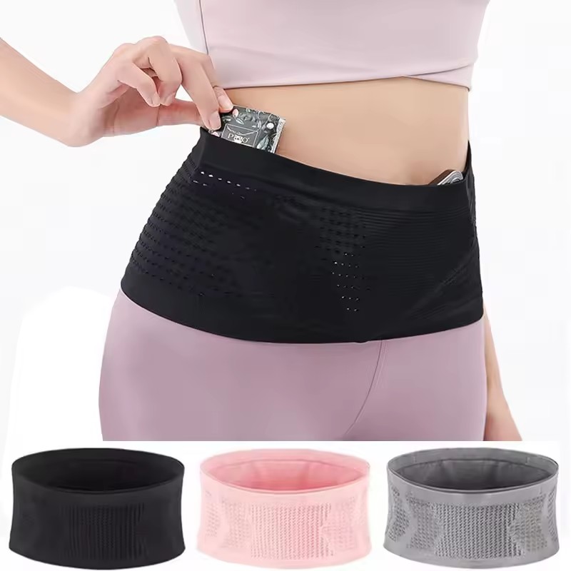 Weight Belt Lifting - Marsupio da Corsa Invisibile Senza Cuciture,
