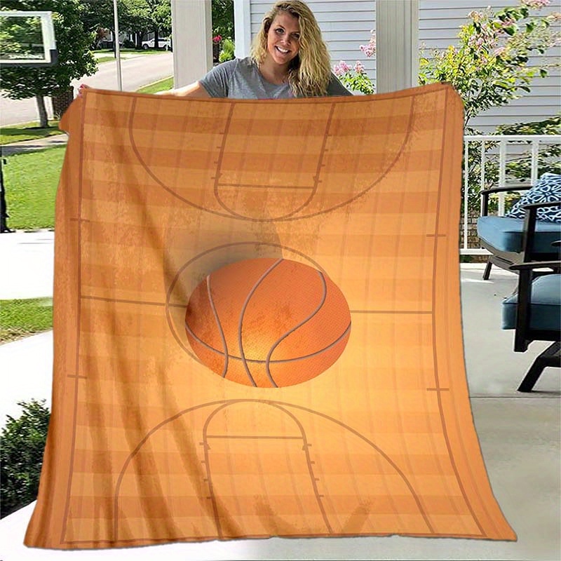 Home Gym And Basketball Court - Coperta di flanella a tema sportivo