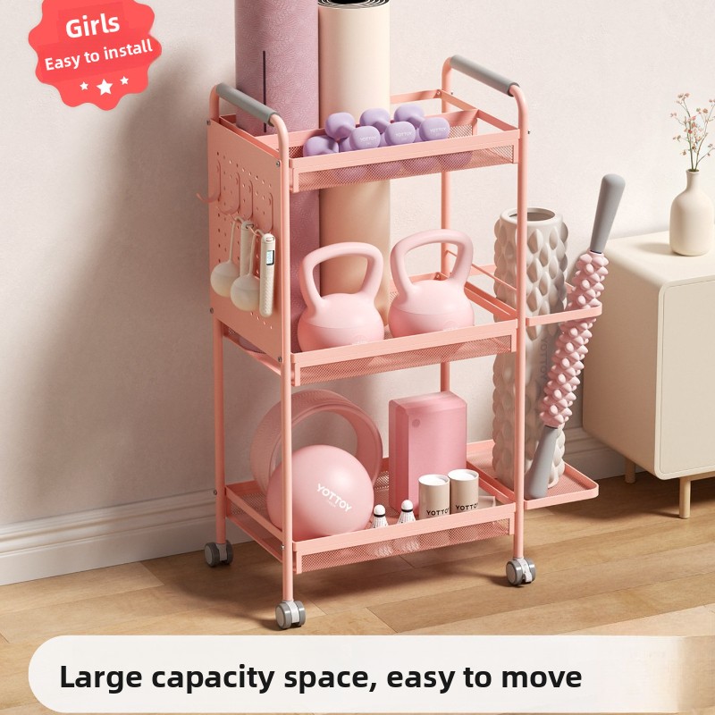 Home Gym Yoga Mat Storage - Scaffale Minimalista in Ferro a Più
