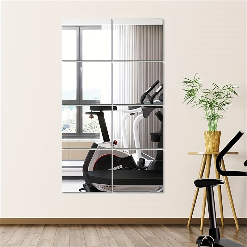 Home Gym Rental - Eleganti Adesivi a Specchio in Acrilico