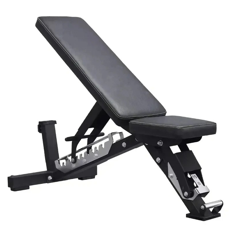 Home Gym Weight Bench - Panca pieghevole con manubri regolabili: pratica