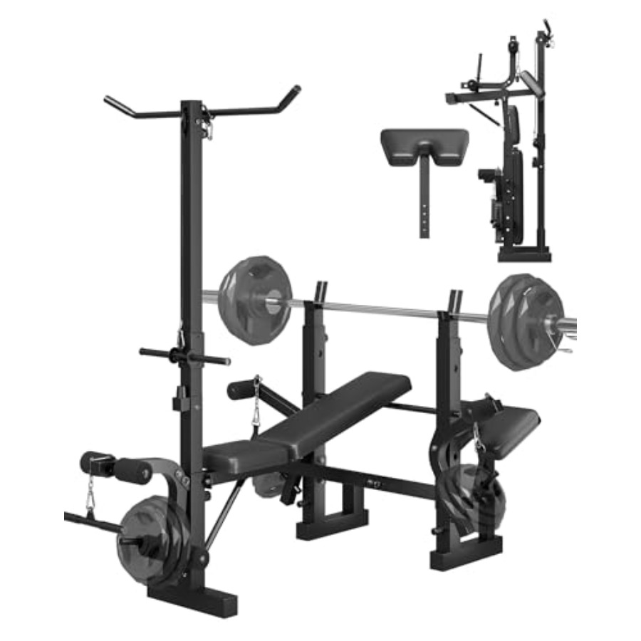 Set Panca Pesi Pieghevole 8-in - Home Gym Leg Extension recensione e prezzo