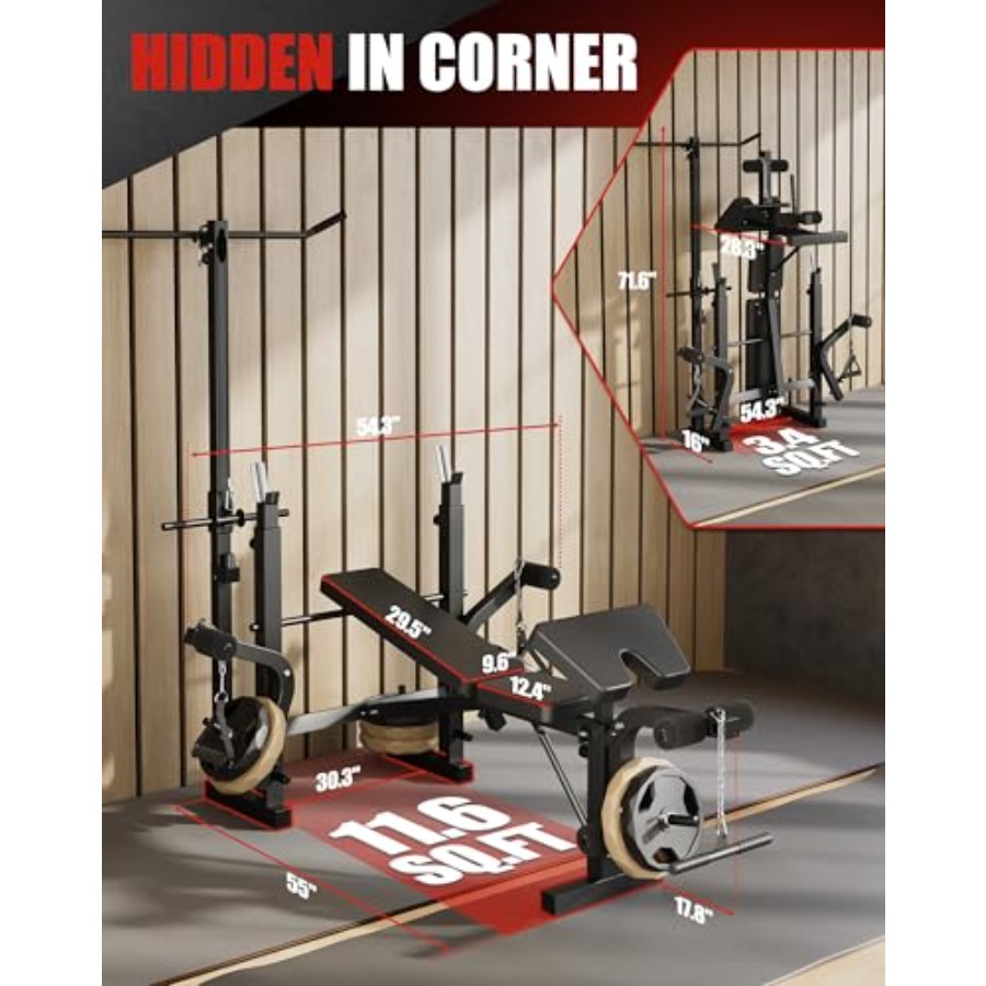 Set Panca per Allenamento di F - Home Gym Leg Extension recensione e prezzo