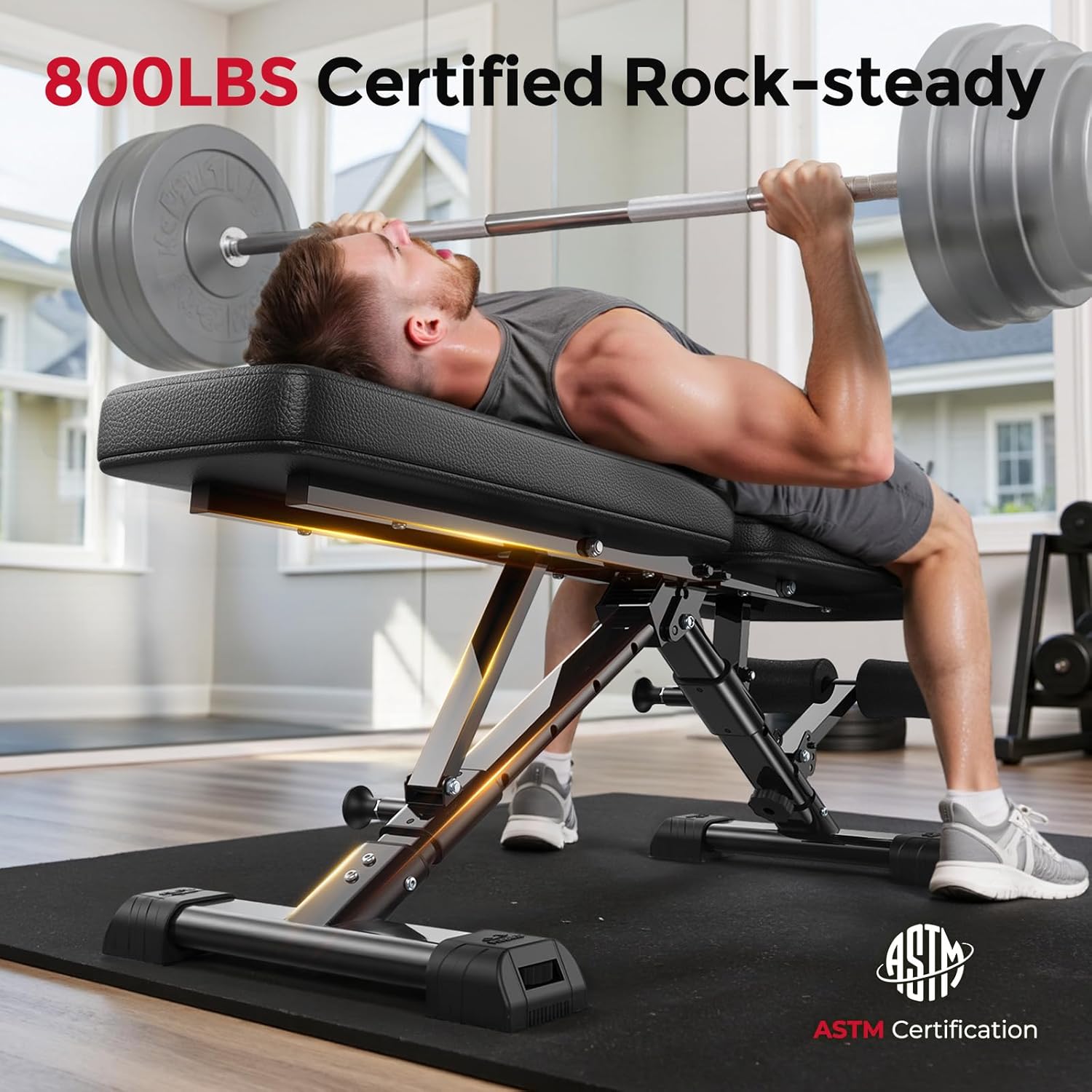 Panca per pesi regolabile per  - Home Gym Weight Bench recensione e prezzo