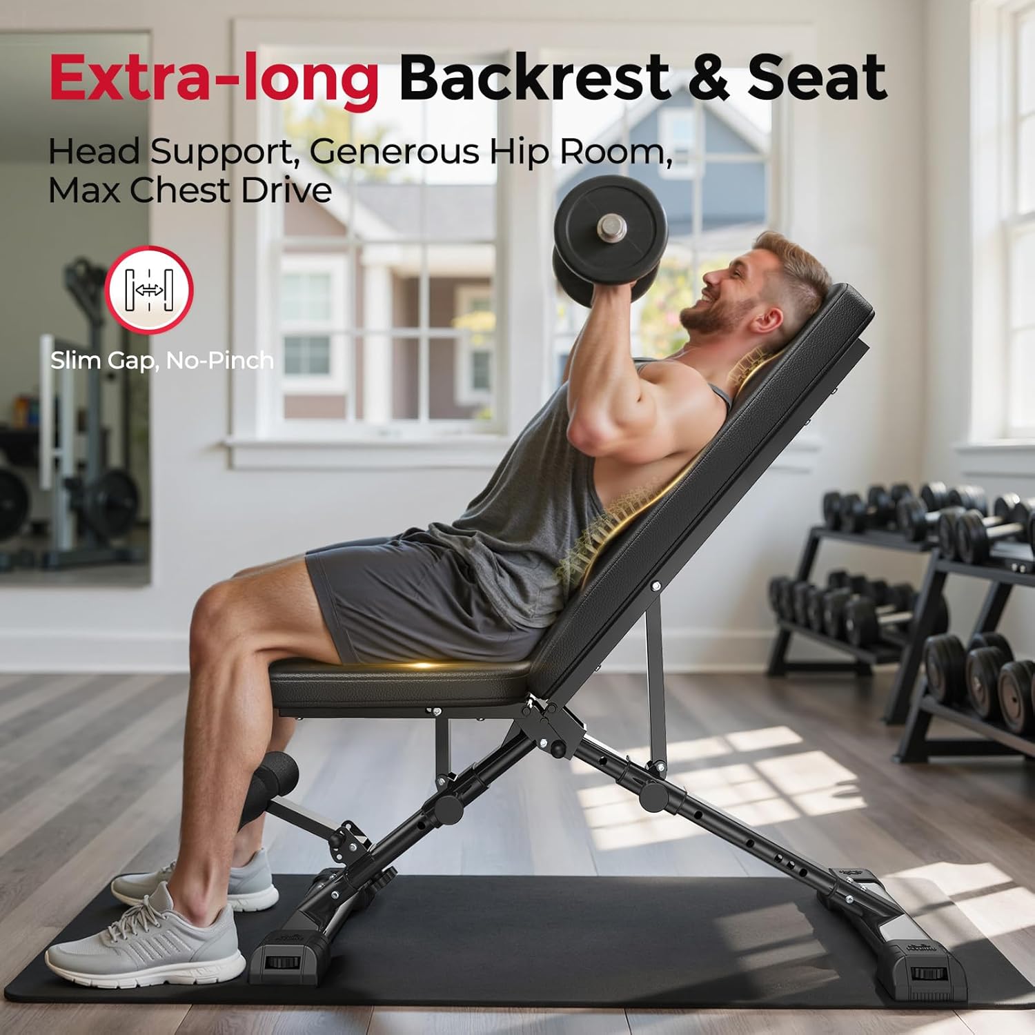 Panca per pesi regolabile per  - Home Gym Weight Bench recensione e prezzo