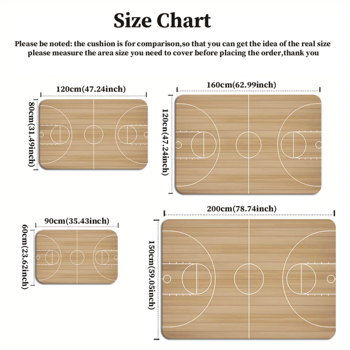 Tappeto in peluche dal design  - Home Gym And Basketball Court recensione e prezzo