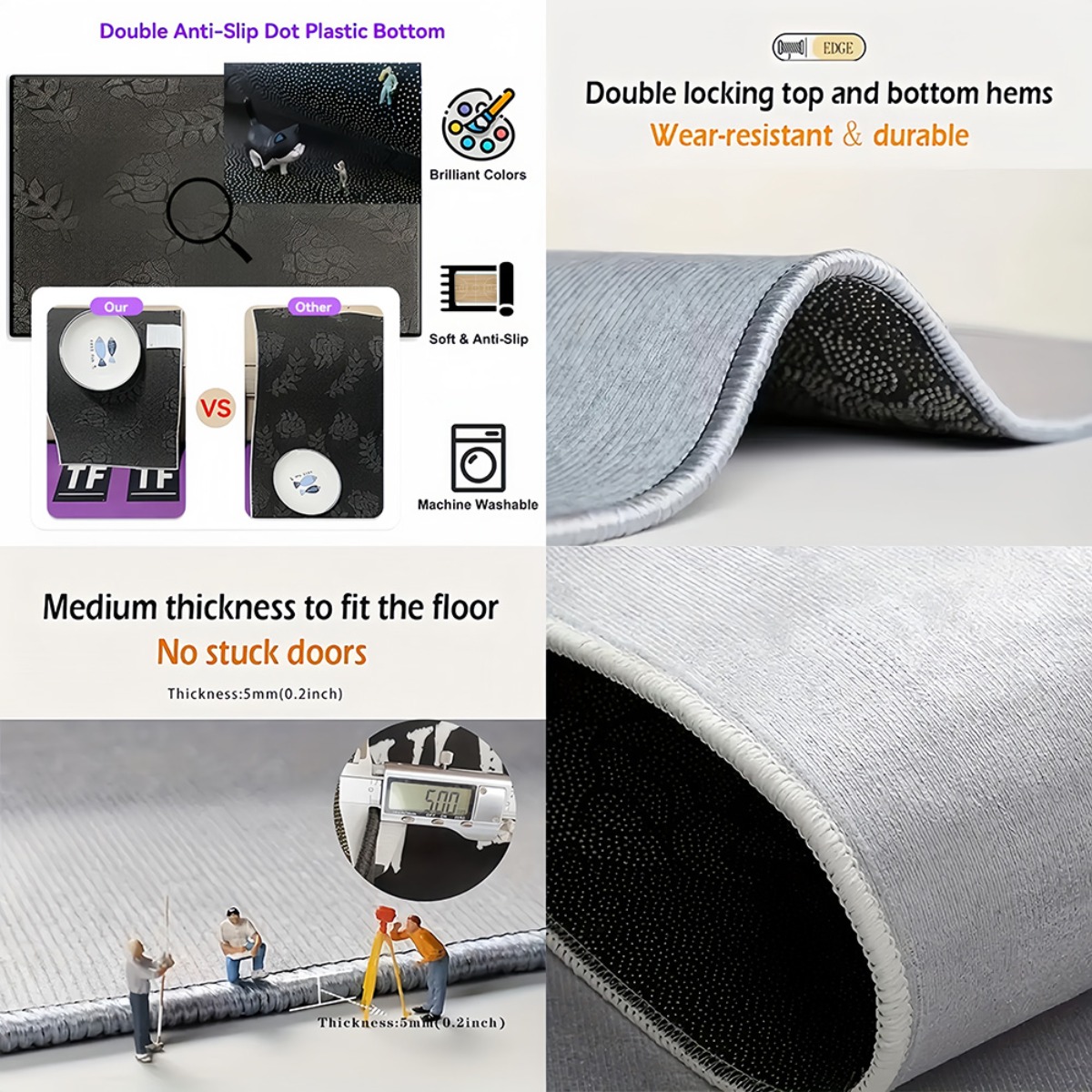 Tappeto in peluche dal design  - Home Gym And Basketball Court recensione e prezzo