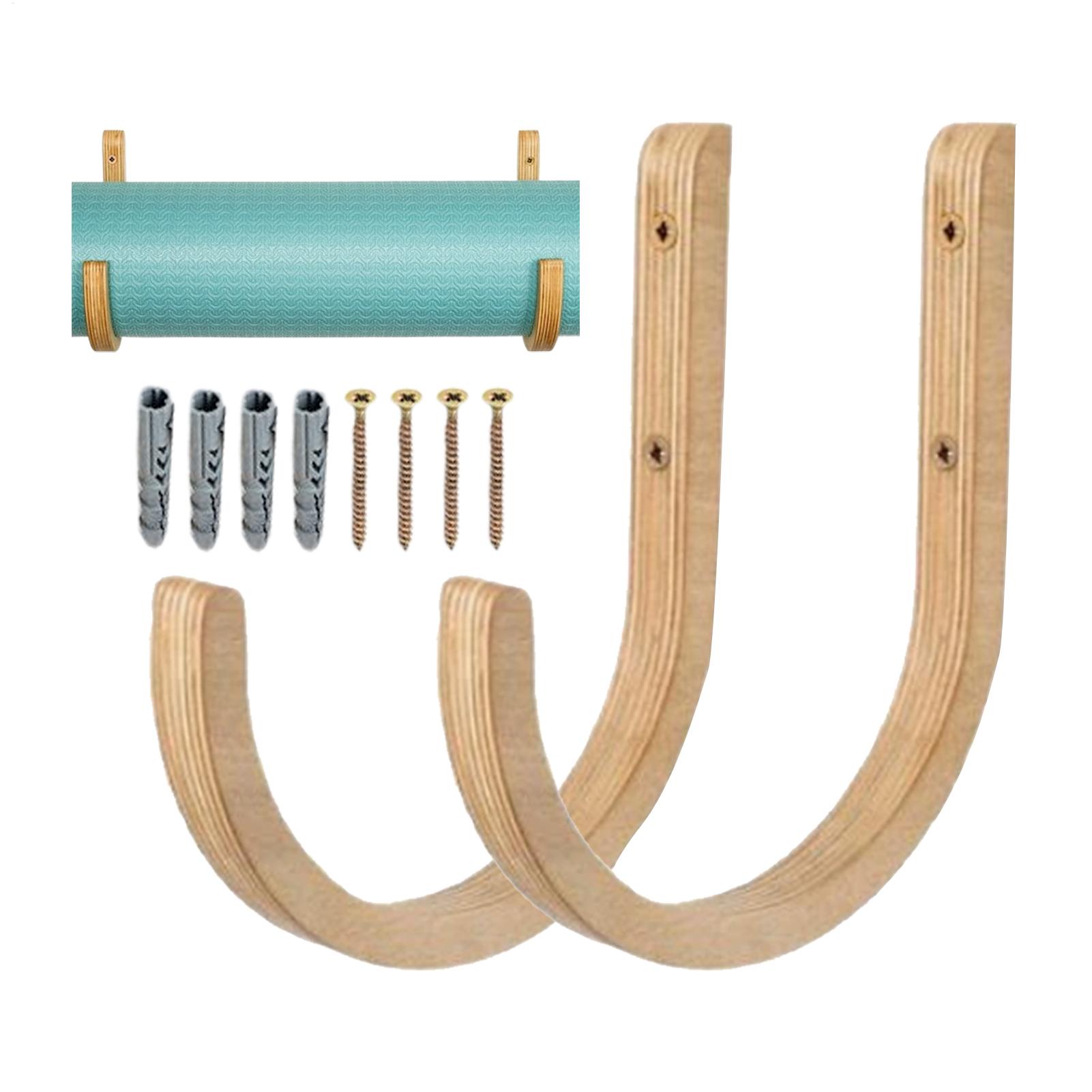 Supporto da parete in legno pe - Home Gym Yoga Mat Storage recensione e prezzo
