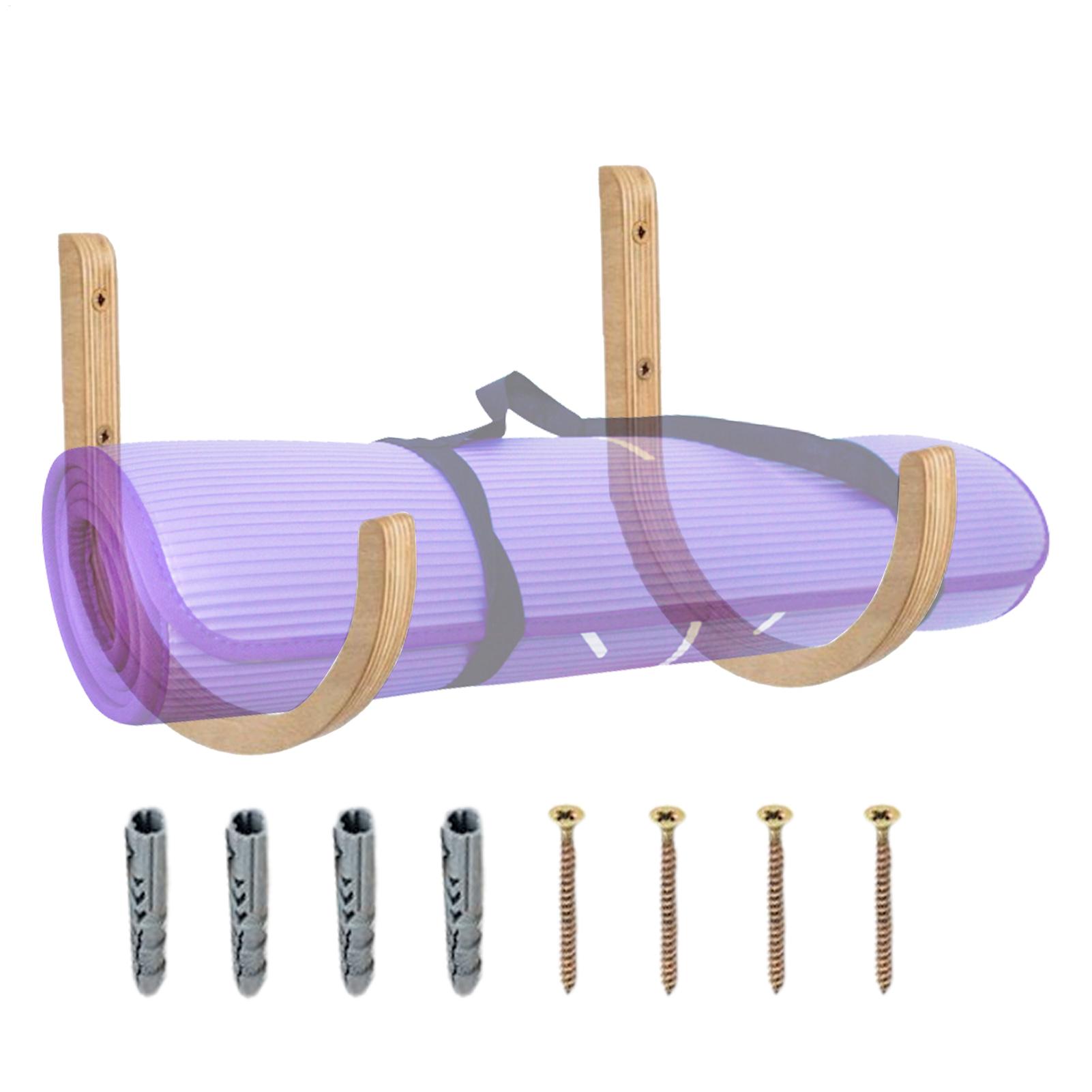 Supporto da parete in legno pe - Home Gym Yoga Mat Storage recensione e prezzo