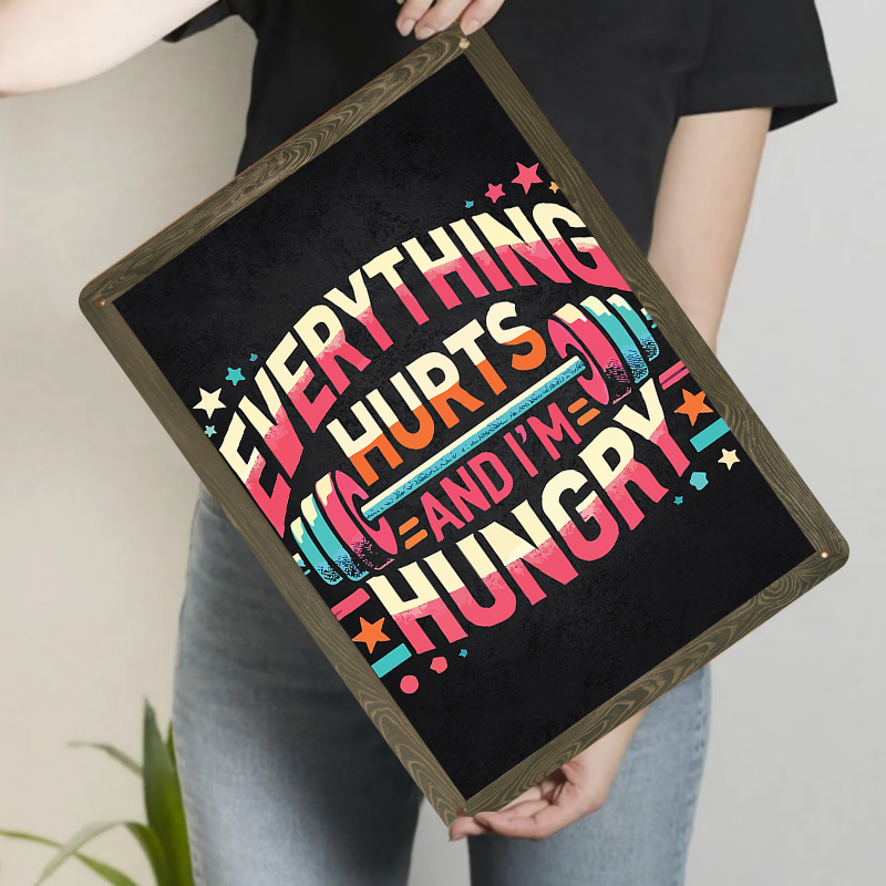 Tutto Hurts And I'm Hungry Fit - Home Gym Quotes recensione e prezzo