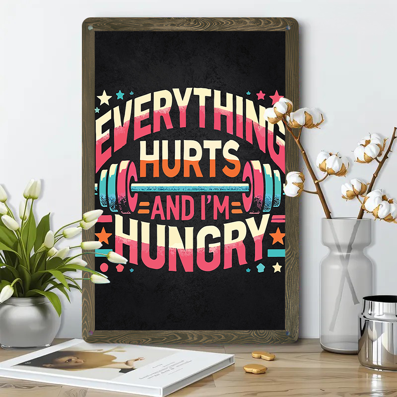 Tutto Hurts And I'm Hungry Fit - Home Gym Quotes recensione e prezzo