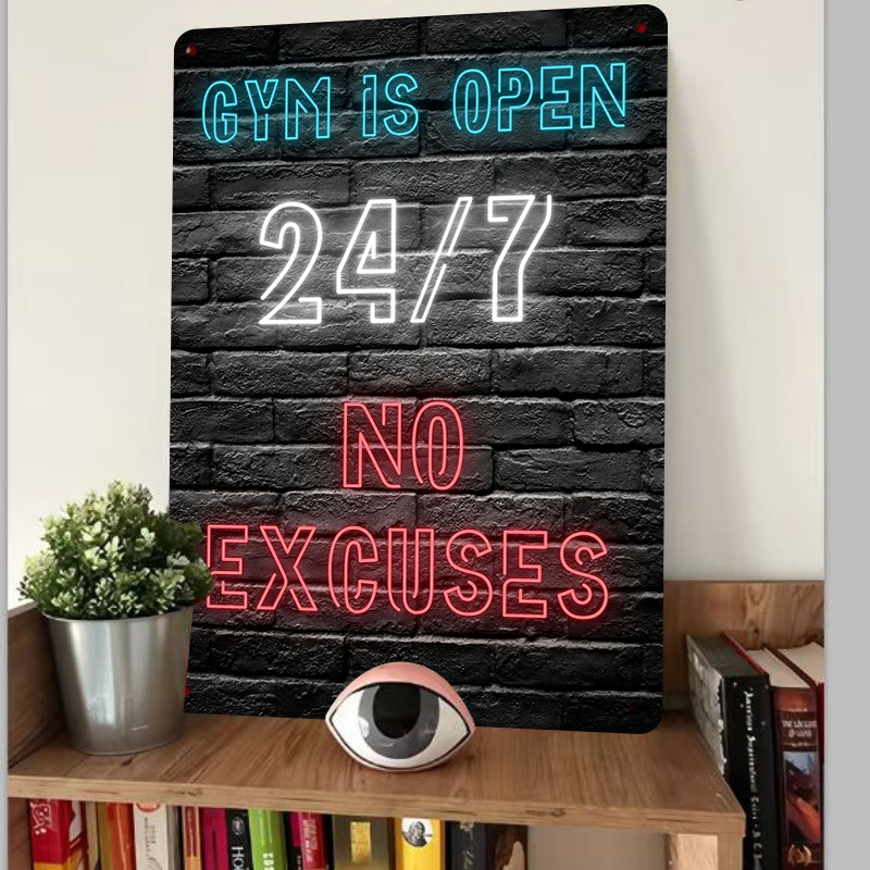 Palestra 24 7 Effetto al neon  - Home Gym Quotes recensione e prezzo