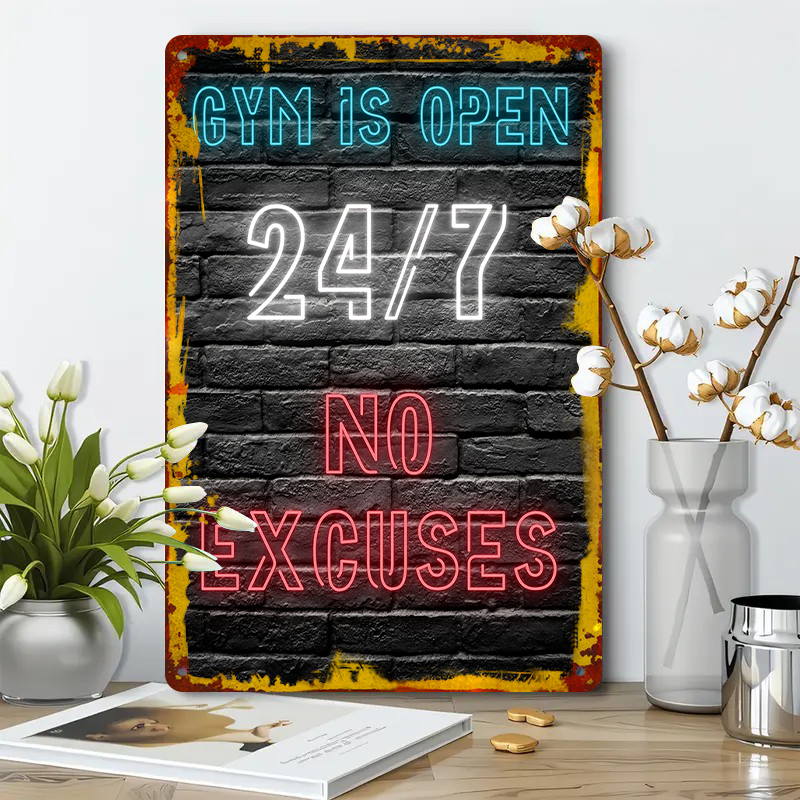 Palestra 24 7 Effetto al neon  - Home Gym Quotes recensione e prezzo