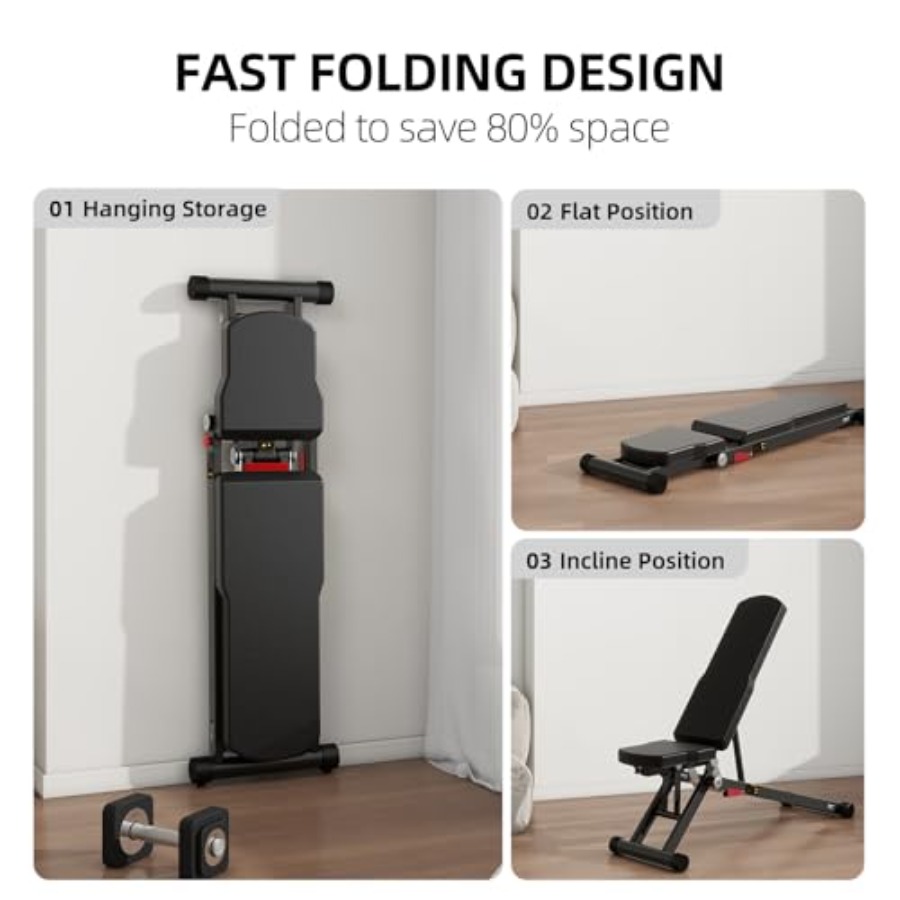 Panca per esercizi regolabile  - Home Gym Weight Bench recensione e prezzo