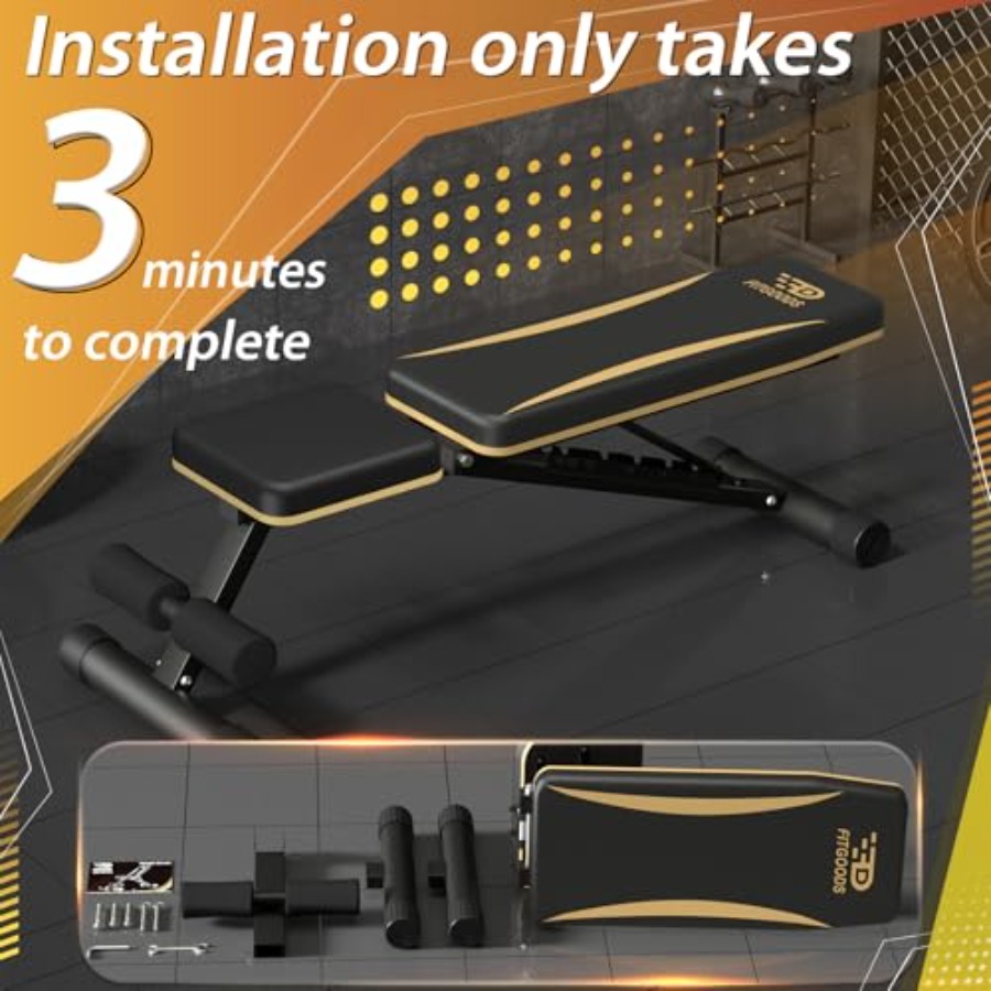 Panca Pesi Regolabile per Pale - Home Gym Weight Bench recensione e prezzo