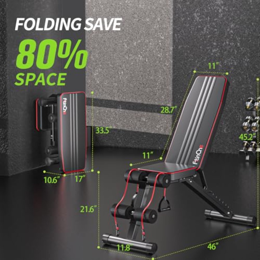 Panca Pesi Pieghevole Regolabi - Home Gym Weight Bench recensione e prezzo