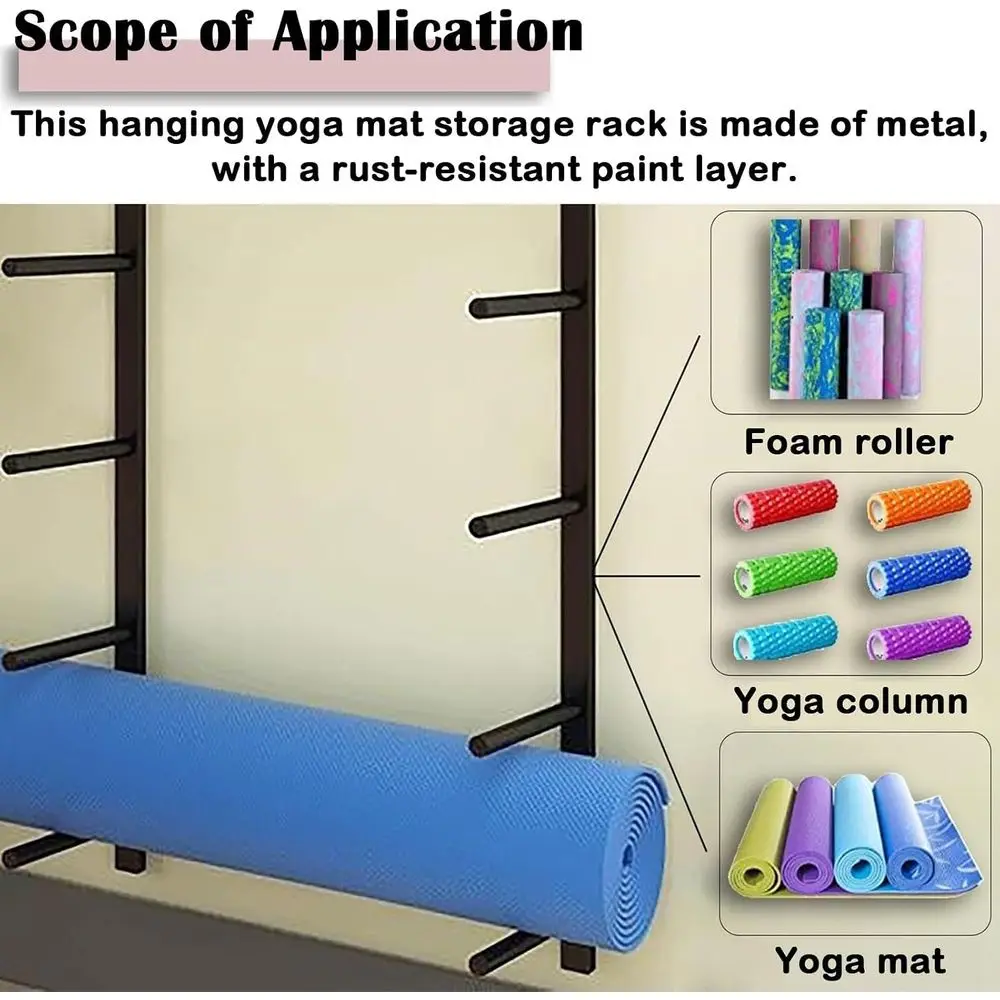 Supporto da Parete in Metallo  - Home Gym Yoga Mat Storage recensione e prezzo