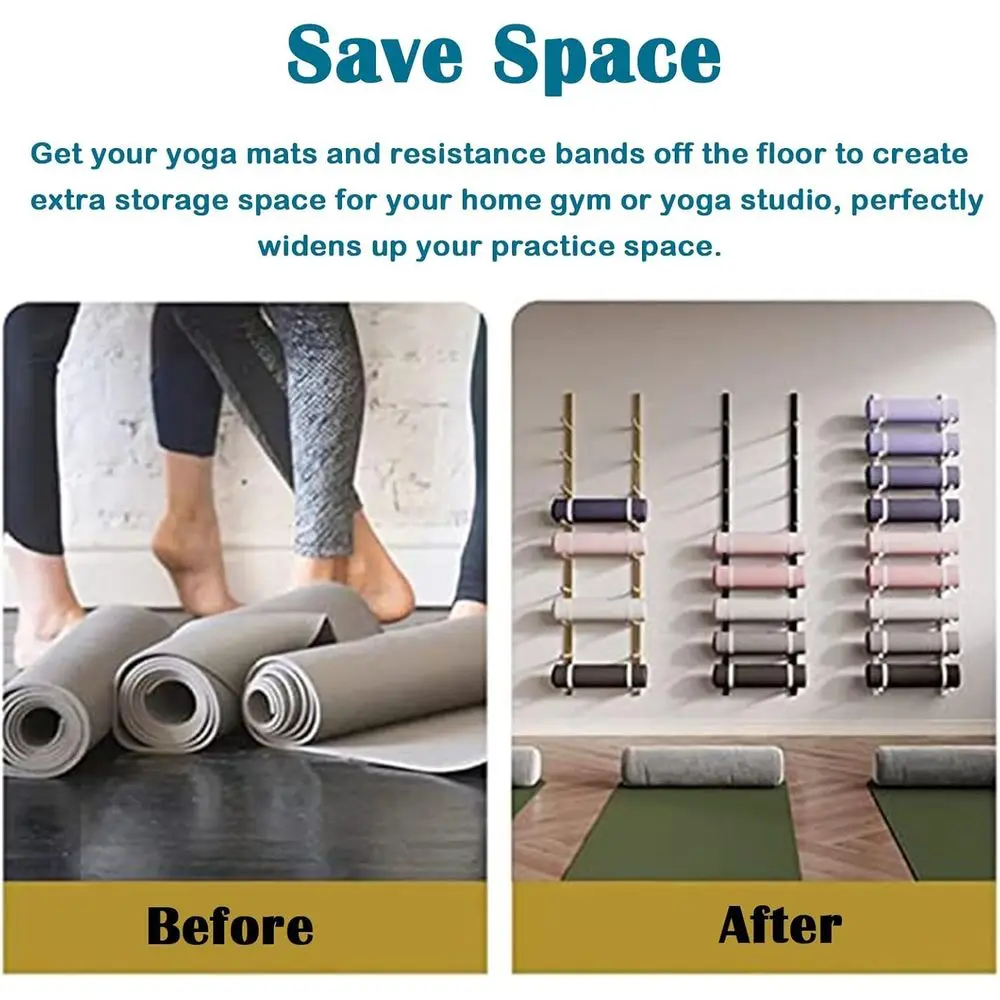 Supporto da Parete in Metallo  - Home Gym Yoga Mat Storage recensione e prezzo