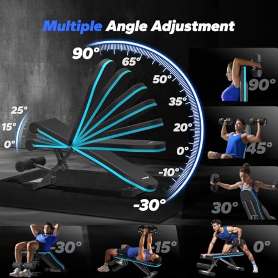 Panca Pesi Pieghevole per Pale - Home Gym Weight Bench recensione e prezzo