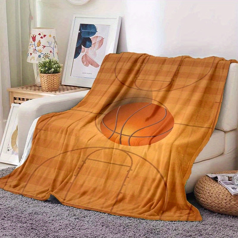 Coperta di flanella a tema spo - Home Gym And Basketball Court recensione e prezzo