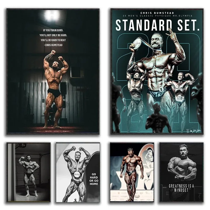 Pittura su tela Chris Bumstead - Home Gym Quotes recensione e prezzo