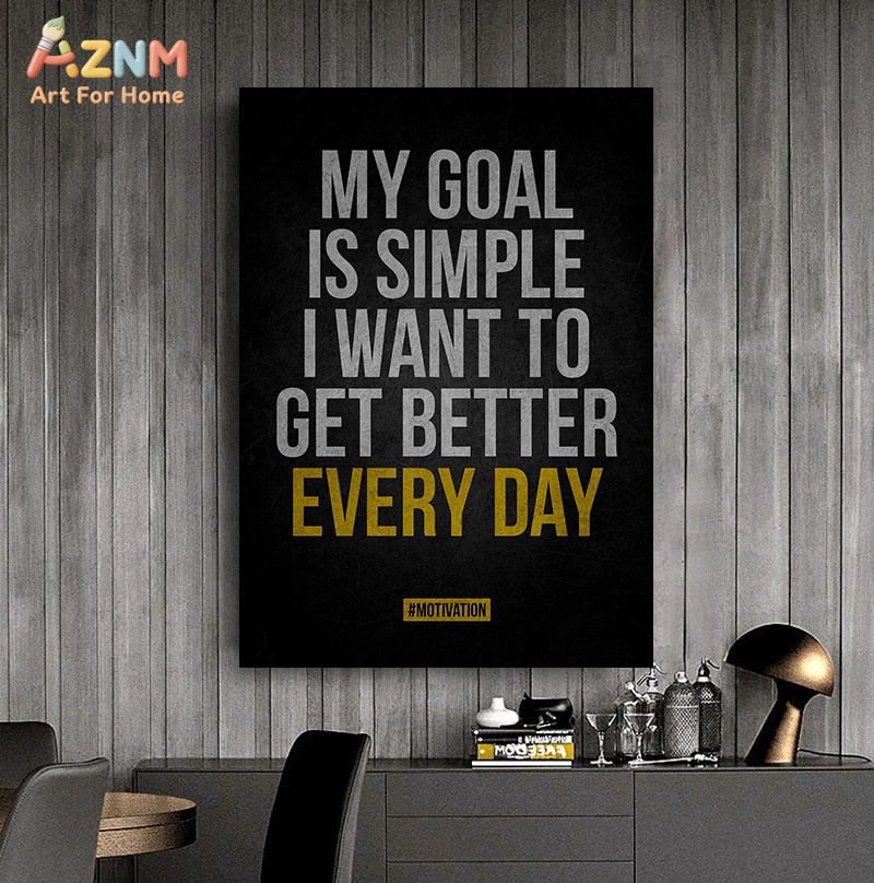 AZNM Stampa su tela con citazi - Home Gym Quotes recensione e prezzo