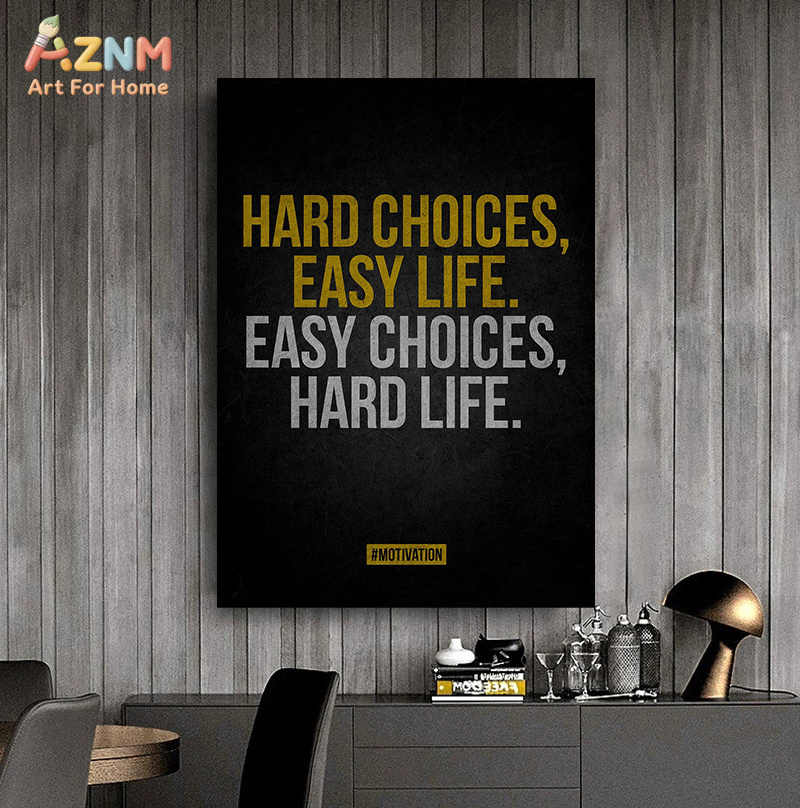 AZNM Stampa su tela con citazi - Home Gym Quotes recensione e prezzo
