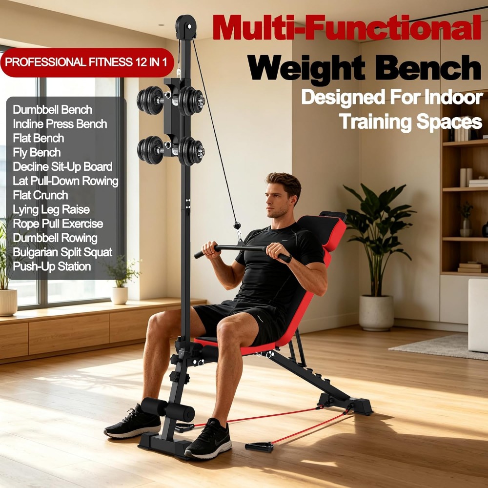 Panca Multifunzionale con Sist - Home Gym Weight Bench recensione e prezzo