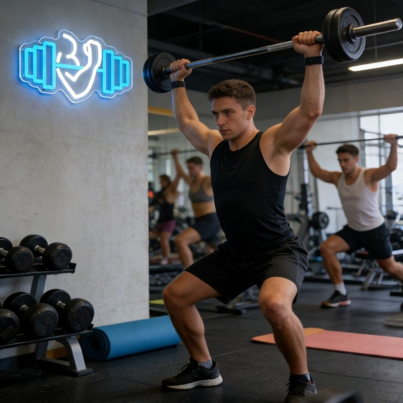 Insegna al Neon LED Bicep Dumb - Home Gym Quotes recensione e prezzo