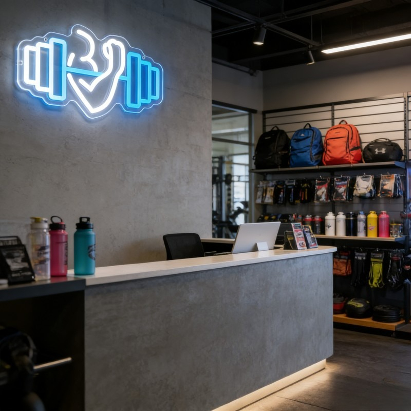 Insegna al Neon LED Bicep Dumb - Home Gym Quotes recensione e prezzo