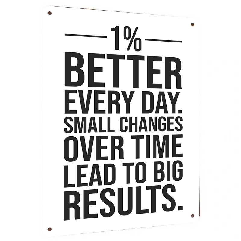1% Migliore ogni giorno Motiva - Home Gym Quotes recensione e prezzo