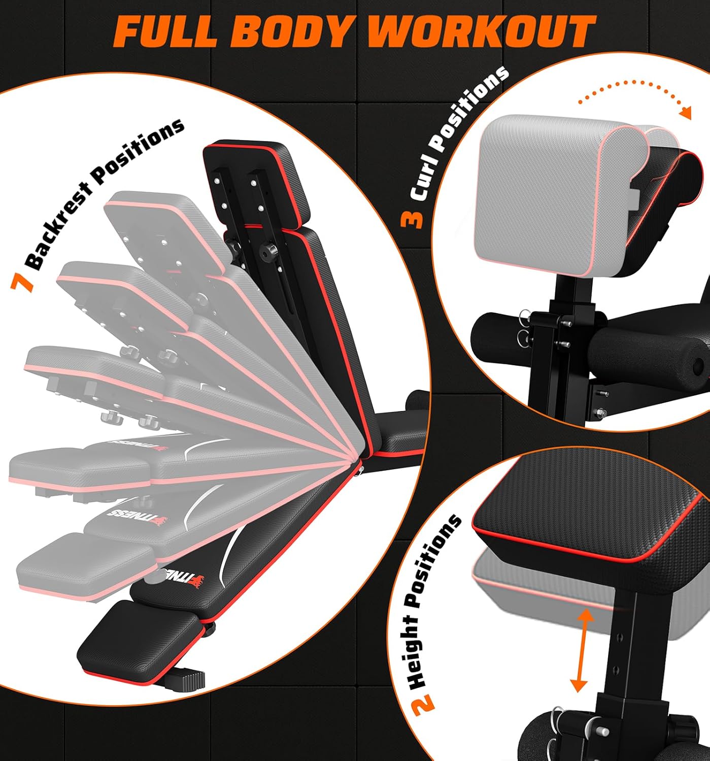 Panca per Pesi Pieghevole per  - Home Gym Weight Bench recensione e prezzo