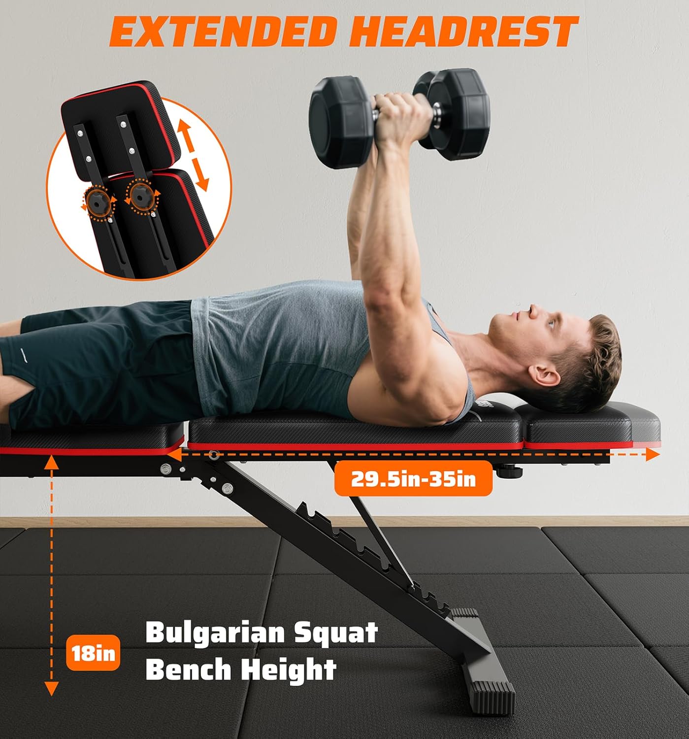 Panca per Pesi Pieghevole per  - Home Gym Weight Bench recensione e prezzo